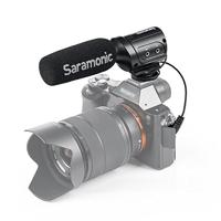 Saramonic sr-m3 mini-microfoon met geïntegreerde verlichting voor DSLR-/camcorder zwart