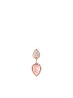 Boucheron boucle d'oreille Serpent Bohème en or blanc 18ct pavé de diamants - Rose