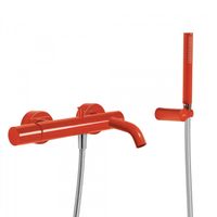 Badmengkraan Tres Study Colors met Handdouche 29.2x16.5 cm Rond Rood