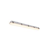 SLV wand- en plafondopbouwarmatuur IMPERVA 120 CW/verlichting voor wanden, wegen, ingangen, tuinlamp, plafondspot / IP66 3000K 40 W 4200 lm grijs 120 graden