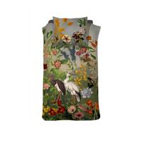 Damai Paradis Dekbedovertrek - 1-persoons (140x200/220 Cm + 1 Sloop) - Katoen - Green