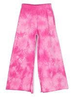 MM6 Maison Margiela Kids pantalon ample à motif tie-dye - Rose