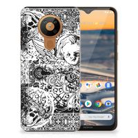 Silicone Back Case Nokia 5.3 Skulls Angel