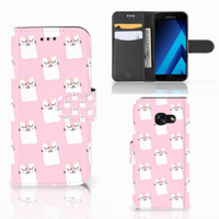 Samsung Galaxy A3 2017 Telefoonhoesje met Pasjes Sleeping Cats