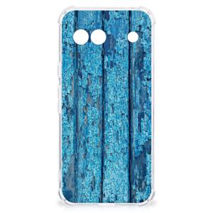 Google Pixel 8A Stevig Telefoonhoesje Wood Blue