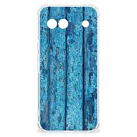 Google Pixel 8A Stevig Telefoonhoesje Wood Blue - thumbnail