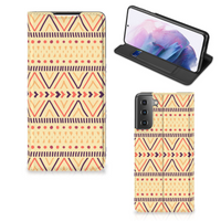 Samsung Galaxy S21 Plus Hoesje met Magneet Aztec Yellow - thumbnail