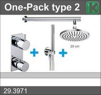 One-Pack Inbouwthermostaatset Type 2 Chr (20Cm) - thumbnail