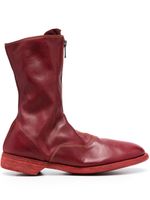 Guidi bottines 310 à fermeture zippée - Rouge