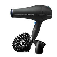Taurus Fashion Professional 2300 Haardroger, 2200 W, 2 snelheden, 3 temperaturen, koude luchtknop, AC-motor, concentrator en diffuser, zwart