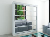 Kast ROMELU 2 schuifdeuren 200 cm wit