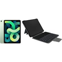 Apple iPad Air (2020) 10.9 inch 64 GB Wifi Groen + Gecko Toetsenbord Hoes QWERTY