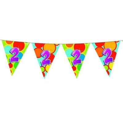 2 jaar vlaggenlijn gekleurd