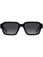 Prada Eyewear lunettes de soleil rectangulaires à logo - Noir