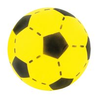 Foam Voetbal - soft - geel - 20 cm - thumbnail