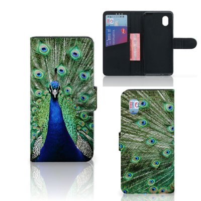 Alcatel 1B (2020) Telefoonhoesje met Pasjes Pauw Alcatel 1B (2020) Telefoonhoesje met Pasjes Pauw