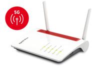 FRITZ!Box 6850 5G draadloze router Gigabit Ethernet Dual-band (2.4 GHz / 5 GHz) Zwart, Rood, Wit