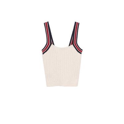 Mango gebreide top beige