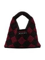 Marni Kids sac cabas Diamond Crochet - Rouge