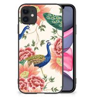 Dierenprint Telefoonhoesje voor iPhone 11 Pink Peacock - thumbnail