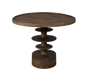 Dutchbone Ronde Salontafel Cath Mangohout, 66cm - Bruin