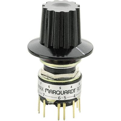 Marquardt 9037.0100 Draaischakelaar 28 V 0.014 A Schakelposities 12 1 x 30 ° 1 stuk(s)