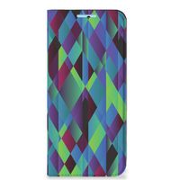 Xiaomi Redmi Note 11/11S Stand Case Abstract Green Blue