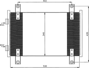 Condensor, airconditioning 35501