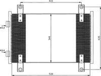 Condensor, airconditioning 35501 - thumbnail