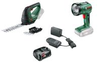 Bosch - Advanced Shear 18V + Bosch Battery-Powered Universal Lamp 18 V ( Free Starter Kit 18V Alliance (2.5 Ah + AL 18V-20 Battery and Charger Included)