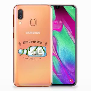 Samsung Galaxy A40 Telefoonhoesje met Naam Boho Bottle