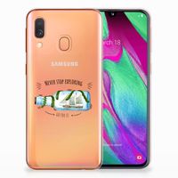 Samsung Galaxy A40 Telefoonhoesje met Naam Boho Bottle