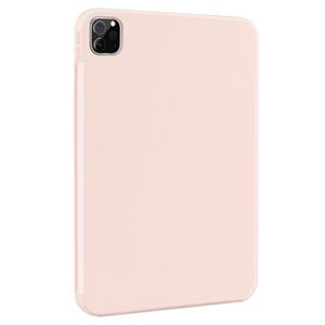 iPad Air 13 (2024)/iPad Pro 12.9 2018/2020/2021/2022 Liquid Siliconen Hoesje - Roze