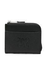 Palm Angels logo-debossed leather wallet - Noir - thumbnail