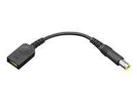 ThinkPad Barrel Power Conversion Cable - Voedingskabel - gelijkstroomconnector (M) naar mini-USB Type A (alleen voeding) (V) - voor IdeaPad 3 14ITL05 81X7; 3 15ITL05 81X8