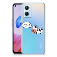 OPPO A96 | OPPO A76 Telefoonhoesje met Naam Cow - thumbnail