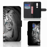 Nokia 7.1 Telefoonhoesje met Pasjes Tijger