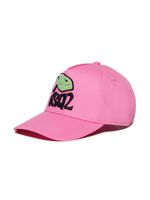 DSQUARED2 KIDS casquette en coton à appliqué Piranha - Rose - thumbnail