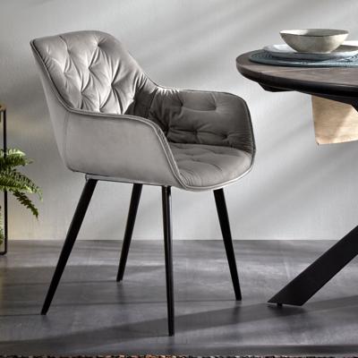 Kave Home Mulder restaurant- & eetkamerstoel Gecapitonneerde zitting Gecapitonneerde rugleuning Kave Home Mulder restaurant- & eetkamerstoel Gecapitonneerde zitting Gecapitonneerde rugleuning