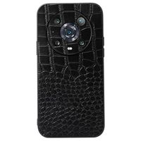 Crocodile Series Honor Magic4 Pro Hybrid Case - Zwart