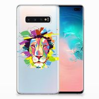 Samsung Galaxy S10 Plus Telefoonhoesje met Naam Lion Color - thumbnail