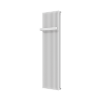 Vipera Corrason dubbele badkamerradiator 50 x 180 cm centrale verwarming hoogglans wit zij- en middenaansluiting 2.857W