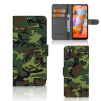 Samsung Galaxy M11 | A11 Telefoon Hoesje Army Dark