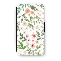 Botanical sweet flower heaven: iPhone XS Flip Hoesje - thumbnail