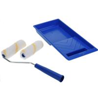 FX Tools Verfrollers set 4 delig - 1 houders/2 rollen van 10 cm/lekbak - Schilderen - voordelig