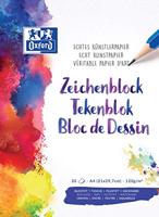 Oxford 100050321 Tekenblokken en schetsboeken, A4, 20 vellen, 120 g