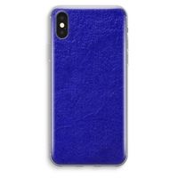 Majorelle Blue: iPhone XS Max Transparant Hoesje - thumbnail