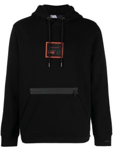 Karl Lagerfeld hoodie à patch logo - Noir