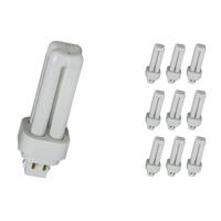 Voordeelpak 10x Osram Dulux D/E 10W 827 | Zeer Warm Wit - 4-Pin