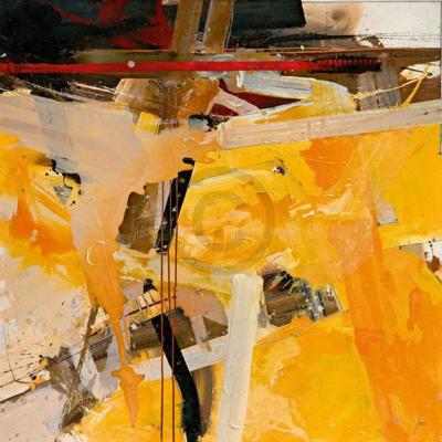 Kunstdruk Norbert Mayer - Sonnenbretter 98x98cm